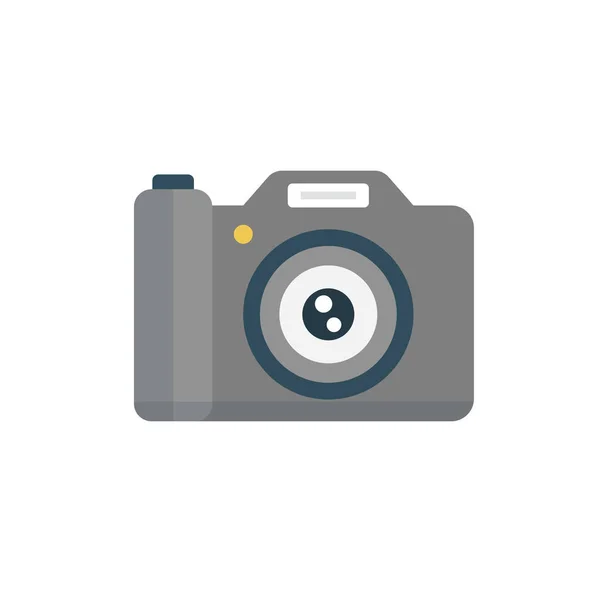 Photo Camera Vector Flat Icon — Stock Vector