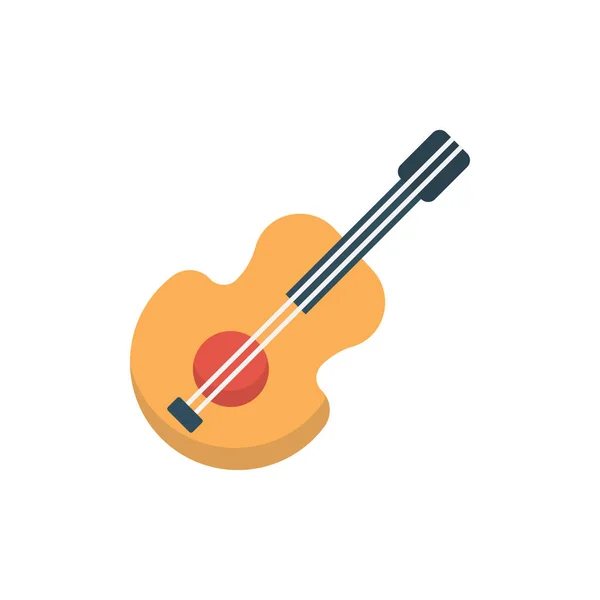 Vector Guitarra Eléctrica Icono Plano — Vector de stock