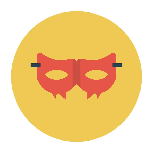 Mystery Mask Vector Flat Icon — Stock Vector