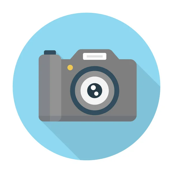 Glifo Dslr Icono Plano — Vector de stock