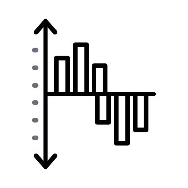 sütun çizelgesi ince çizgi simgesi