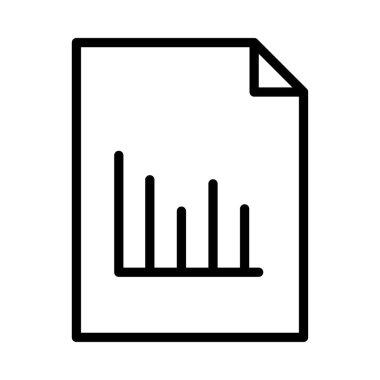 dosya vektörü ince çizgi simgesi pazarlanıyor