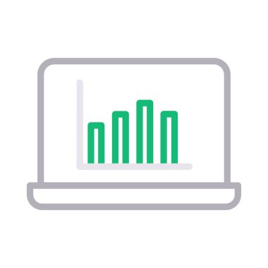 çevrimiçi nakit vektörü ince çizgi simgesi 