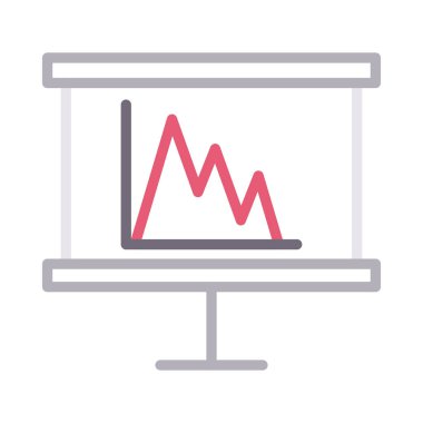 çevrimiçi nakit vektörü ince çizgi simgesi 