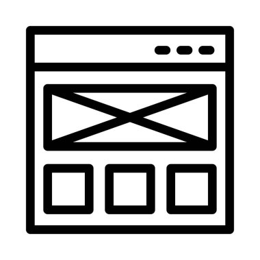 E- posta vektör çizgi simgesini görüntüle 