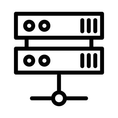 veri paylaşım vektör çizgisi simgesi 