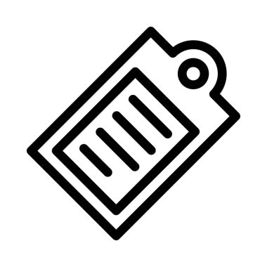 fiyat etiketi vektör çizgi simgesi 