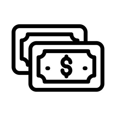 maaş vektörü kabartma çizgisi simgesi 