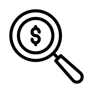 Arama para vektör çizgi simgesi 