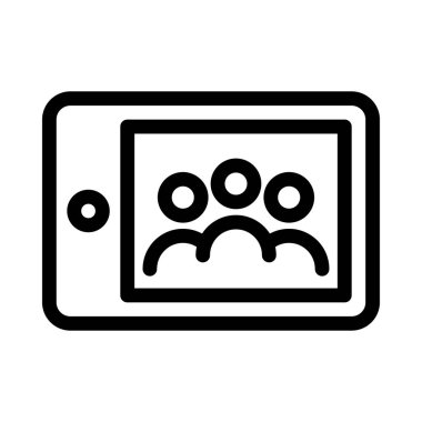 Takım çalışması vektör çizgisi simgesi 