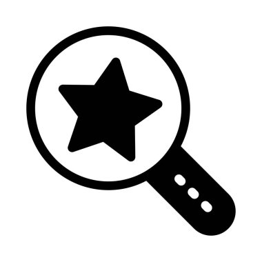 yakınlaştır yıldız vektör simgesi düz simge