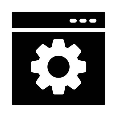 Tarayıcı vektör glifini düz simge olarak ayarlıyor