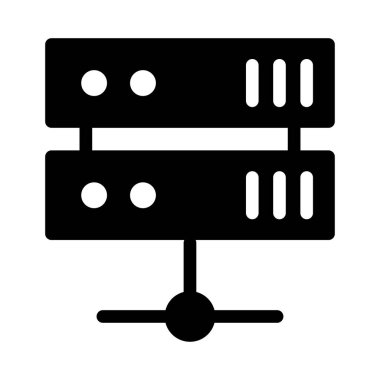 veritabanı paylaşım vektörü düz simgesi