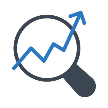 büyüme vektörü kabartma renk simgesi  
