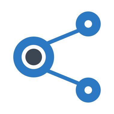 Ağ vektörü renk simgesi paylaşımı  