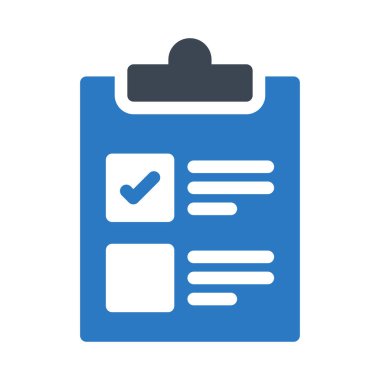 Görev listesi vektör renk simgesi  