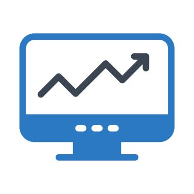 Pazar vektörü kabartma renk simgesini arttır  
