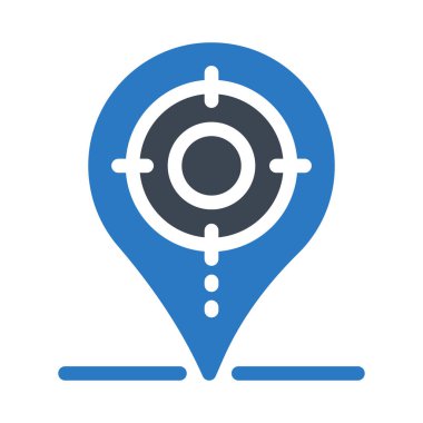 konum vektörü renk simgesi  