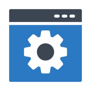 Tarayıcı vektör kabartma renk simgesi ayarlıyor  