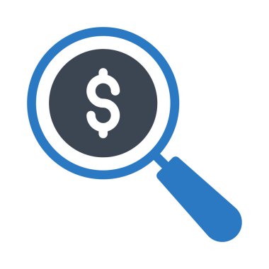 arama para birimi vektörü kabartma renk simgesi  