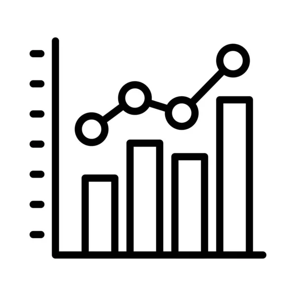 Концепція Графа Вектор Піктограма Тонкої Лінії — стоковий вектор