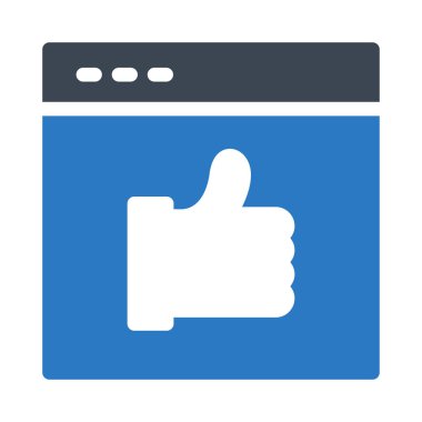 tarayıcı derecelendirme vektörü renk simgesi  