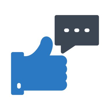 Geri besleme kabarcık vektörü kabartma renk simgesi  