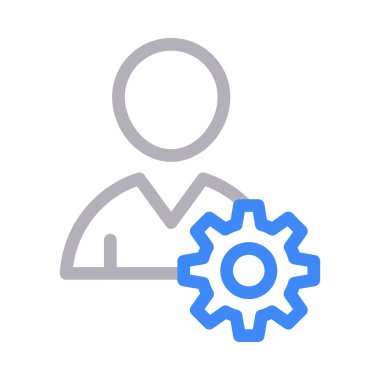 kullanıcı ayarlama vektör renk çizgisi simgesi 