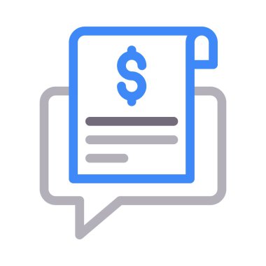 Bill kabarcık vektör renk çizgisi simgesi 