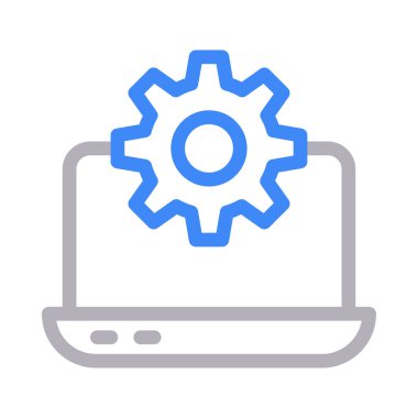 dizüstü bilgisayar renk çizgisi simgesi 