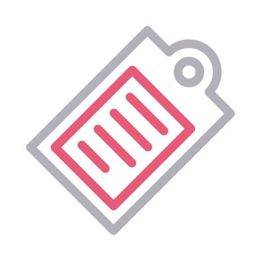 etiket vektör renk çizgisi simgesi 