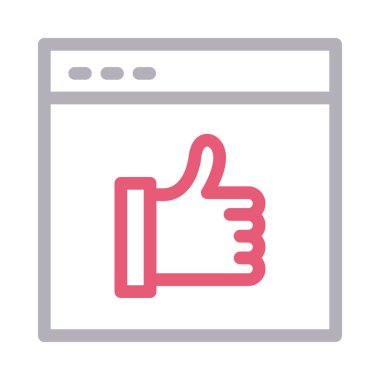 derecelendirme işareti renk çizgisi simgesi 