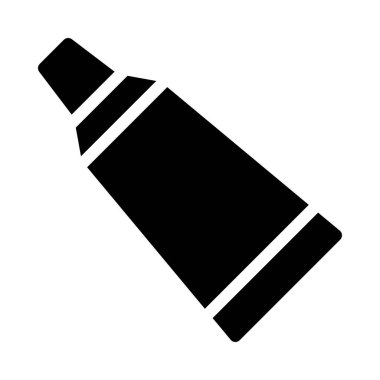 diş macunu kabartma vektör düz simgesi