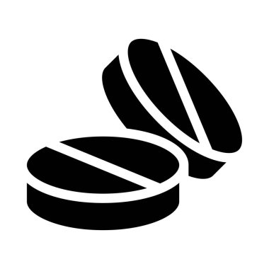 tablet kabartma vektör düz simgesi