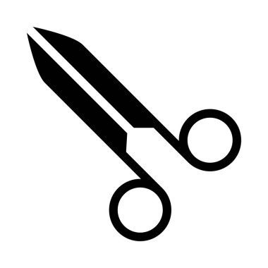 Diş aracı glyph vektör düz simgesi