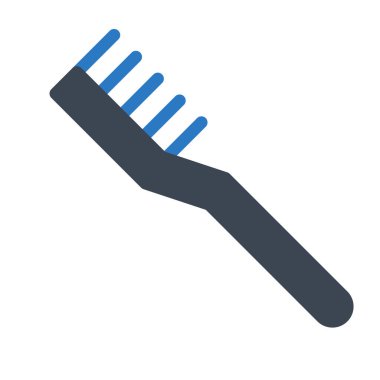 diş fırçası vektörü kabartma renk simgesi 