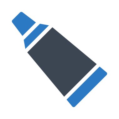 merhem tüpü vektör kabartma renk simgesi 