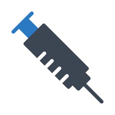 Şırınga vektörü renk simgesi 