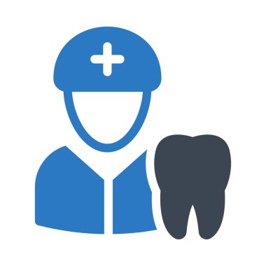 dişçilik vektör renk simgesi 