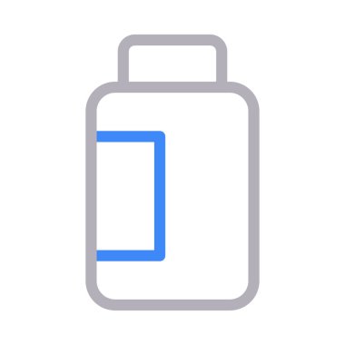 dose bottle vector colour line icon 