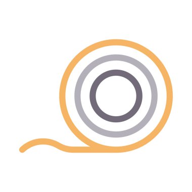 bandaj rulo vektör renk çizgisi simgesi 