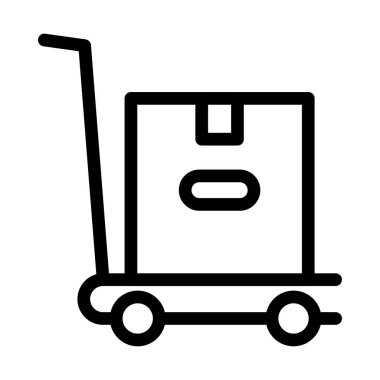 Tramvay vektörü ince çizgi simgesini taşıyor 