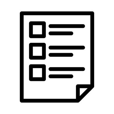 belge vektörü ince çizgi simgesi 