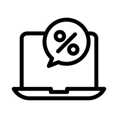 çevrimiçi vektör ince çizgi simgesi 