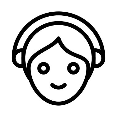 24 saat servis vektörü ince çizgi simgesi 