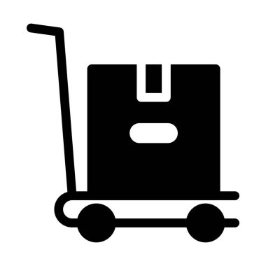 Depo tramvayı vektör simgesi düz simgesi 