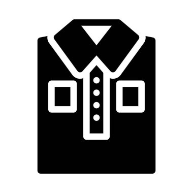 Siluet elbise vektör düz simge 