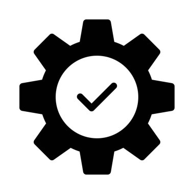 Vektör kabartma düz simgesini onayla 