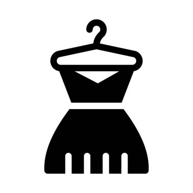 Gelinlik vektörü sembolü düz simgesi 