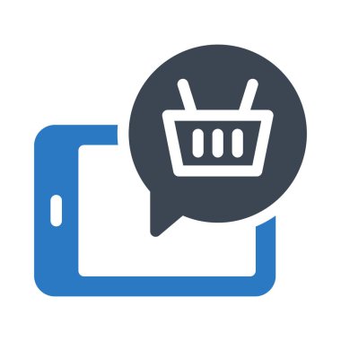 çevrimiçi alışveriş vektörü renk simgesi 